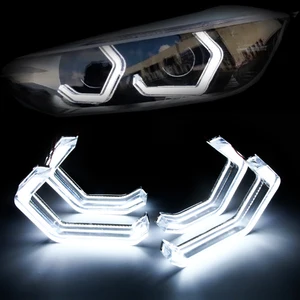 Image 1 - LED אנג ל עיני Halo טבעות רכב אור ריצה מנורת DRL עבור BMW F10 F11 F12 F13 F30 F31 F32 F34 f18 F22 F80 F01 E60 E90 E81 E82 Z4