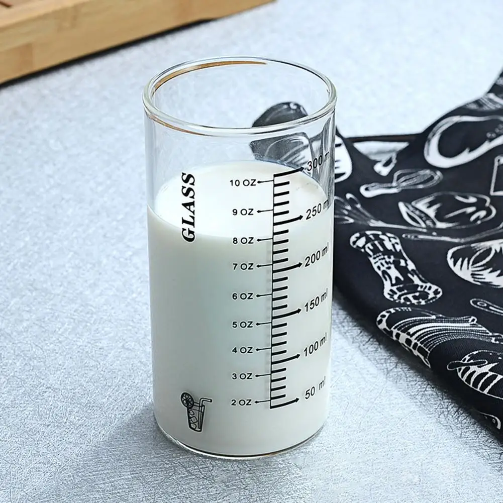 Glass Measuring milk Cup With Scale Supplies Espresso Glass Ounce Cup Kitchen Measure Tool mug