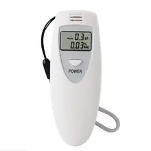 Single Screen White Portable Single Screen Alcohol Tester Alcohol Concentration Detector Breathable Tester