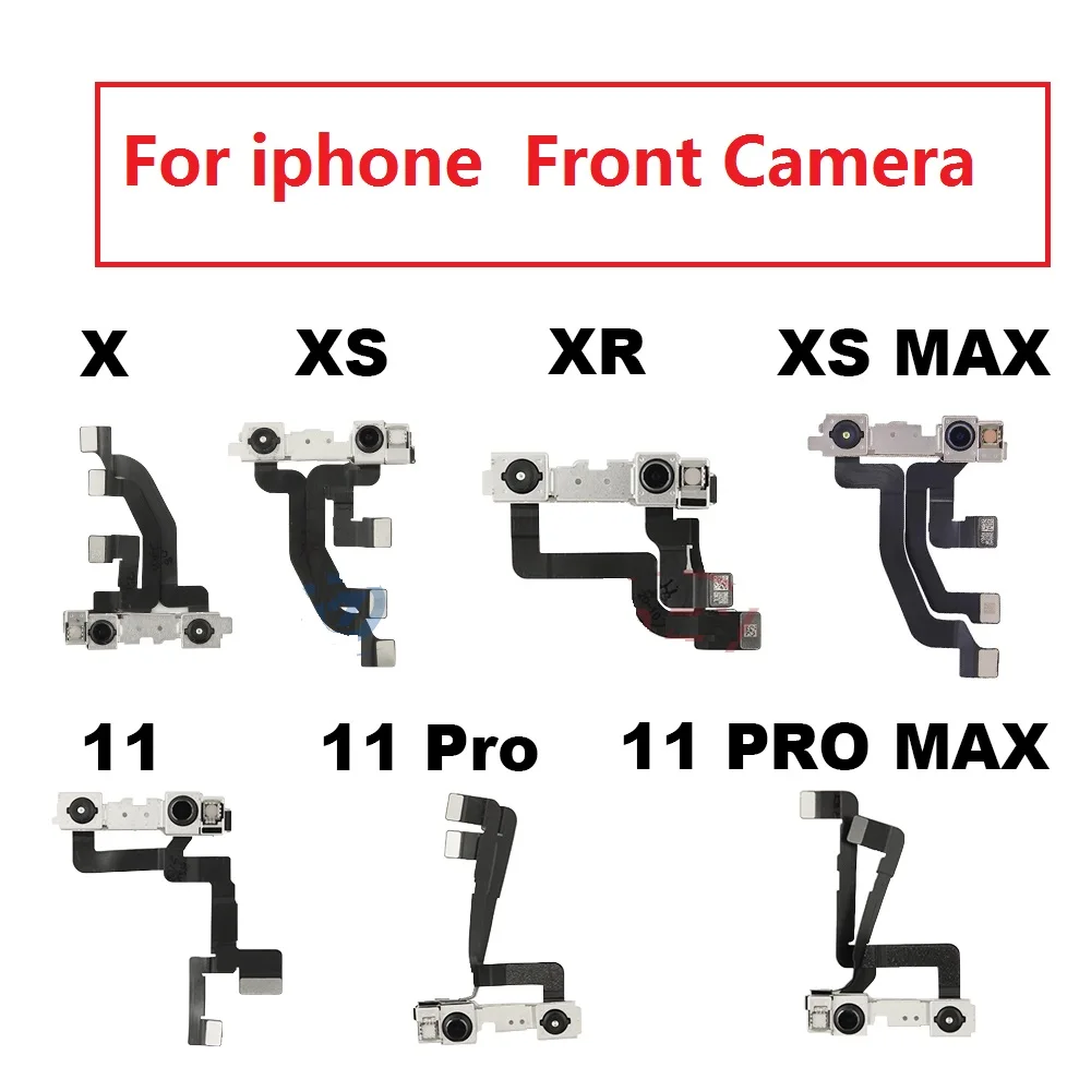 Передняя камера для iPhone X XS XR MAX 11 Pro Max с датчиком приближения сменный гибкий
