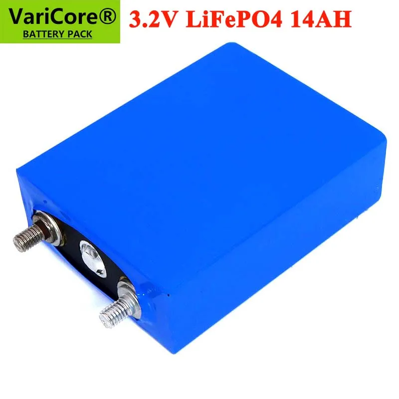 VariCore 3.2V 14Ah battery pack LiFePO4 phosphate 14000mAh for 4S 12V 24V Motorcycle Car motor batteries modification Nickel | Электроника