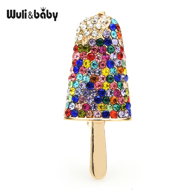 Женская Брошь в виде Фруктового мороженого Wuli & baby 3 цвета повседневная брошь