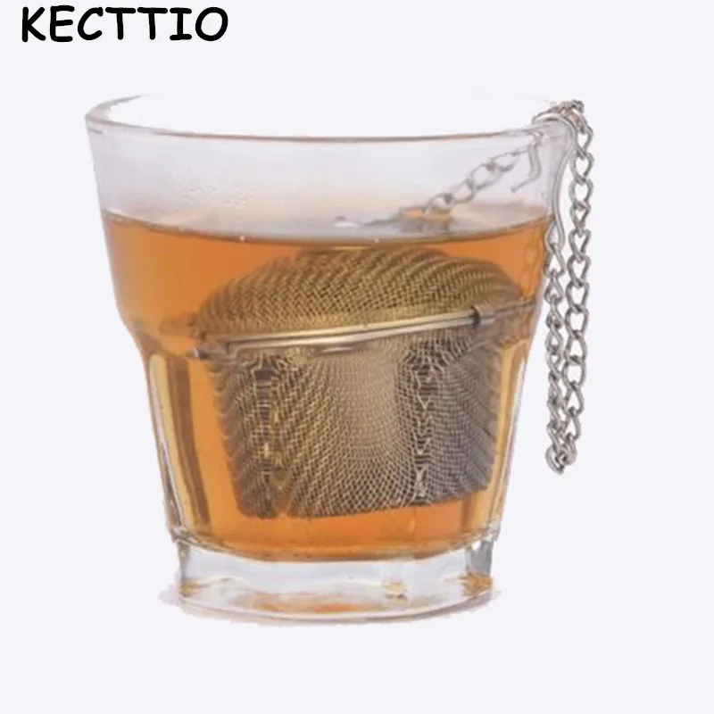 Многоразовый нержавеющий сетчатый травяной шарик для заварки чая сито для специй чайник запирающий Чайный фильтр инструменты для приготовления чая посуда кухонные инструменты - Цвет: 1