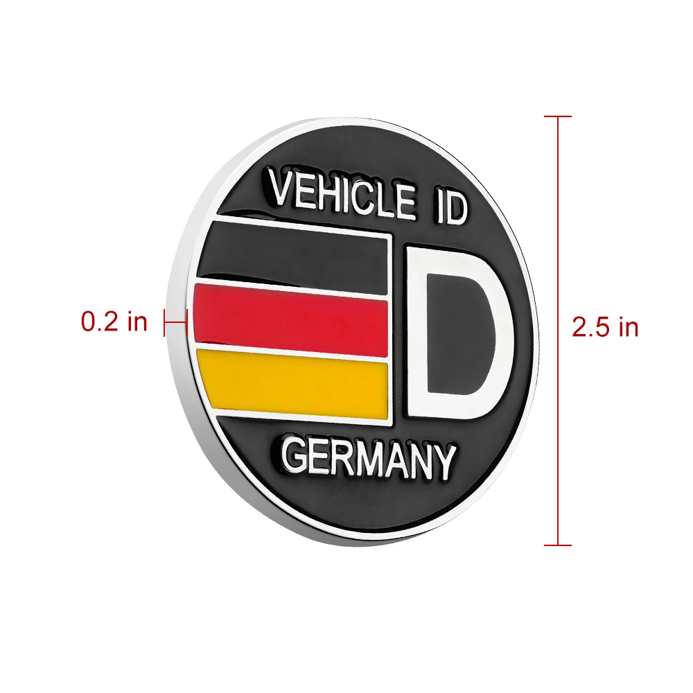 Герб наклейка с немецким флагом для Volkswagen BMW Audi Mercedes A B E C S класс W210 W204 W205 W211 W212 W220
