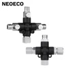 3-Way Airbrush Air Hose Adapters Splitter Manifold Airbrush Accessories Multi Use Airbrush Fittings 1/8" with Adjust Knob Valve 1