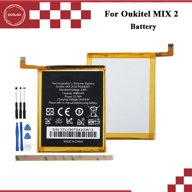 Ocolor для Oukitel MIX 2 батарея 4080 мАч запасная батарея для Oukitel MIX 2 смартфон