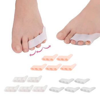 

5 Pairs 3 Holes Small Toes Separator Corrector Orthotics Straightener