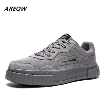 

2019 New Spring and Autumn Men's Casual Shoes Classic Solid Color Non-slip Comfort Wild Flat Men's Shoes