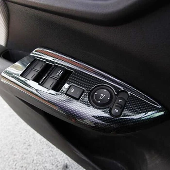 

For Honda FIT JAZZ accessories 2014 2015 2016 car styling LHD Door Window glass Lift Control Switch Panel cover trim