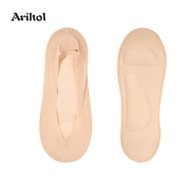 3D Мягкие носки с губкой женские носки с подушкой без шоу носки-Башмачки из шелка со льдом носки-башмачки для снятия боли в ногах носки с массажной стелькой