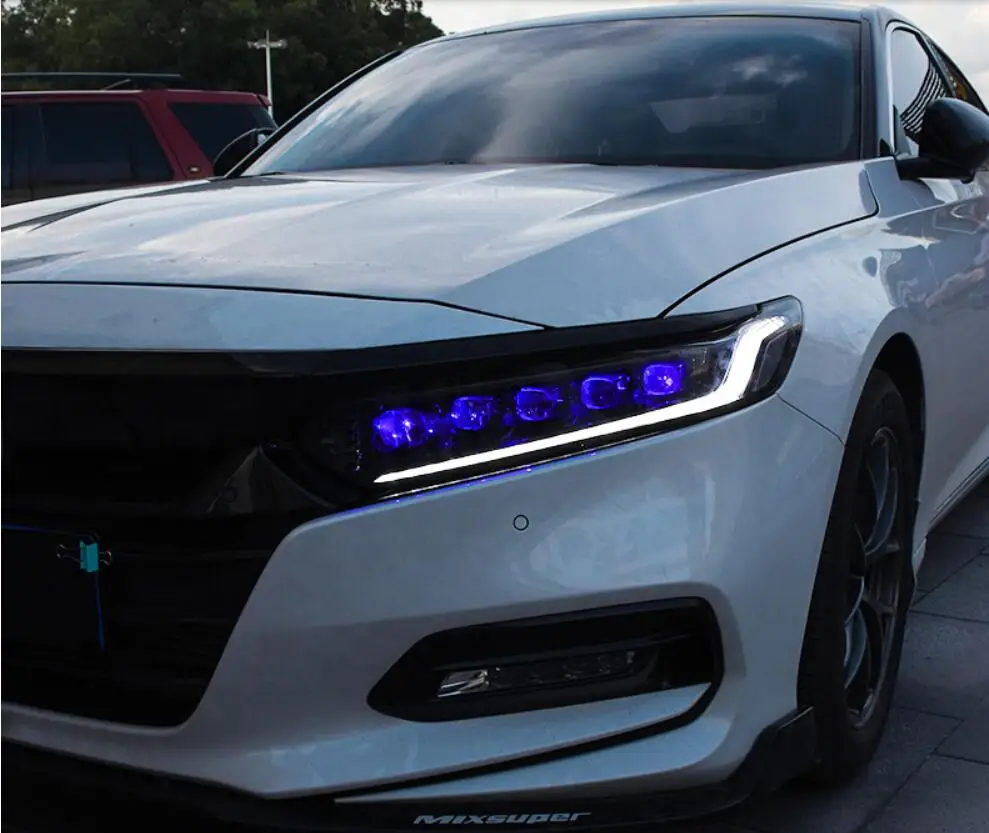 2020y автомобиля bupmer головной светильник для 10thAccord головной светильник автомобильные аксессуары полный светодиодный фонарь для 10thAccord налобный фонарь
