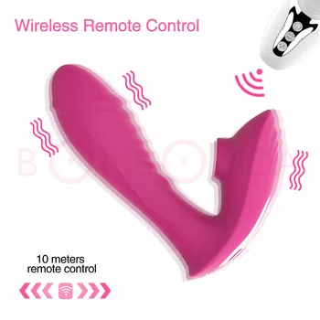 Wireless Remote Control Sucking Vibrator for Women G Spot Clit Sucker Clitoris Stimulator Dildo Sex Toys Shop for Adults Couples 3