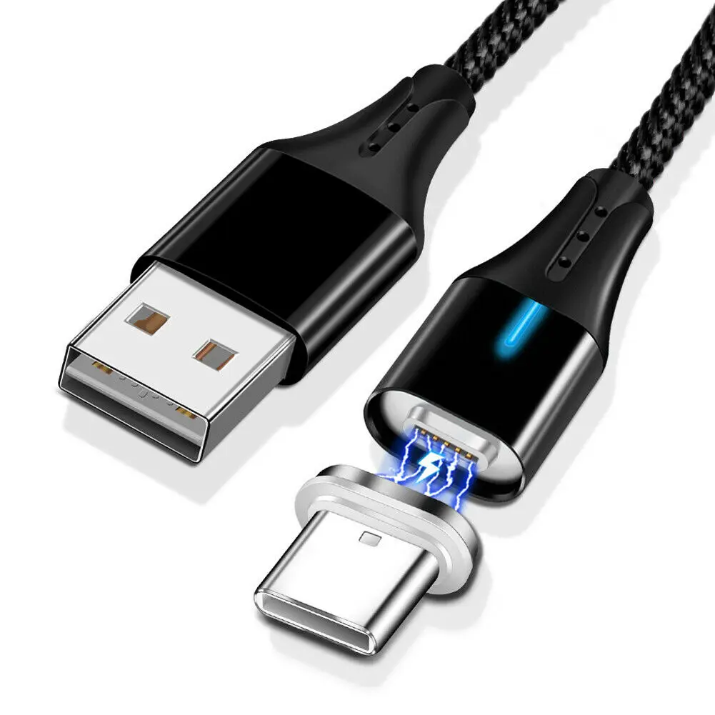 Магнитный USB C зарядный кабель 5A type C супер быстрый зарядный кабель передачи данных для huawei P20 Lite Plus mate 20 Pro Honor 10 - Цвет: 1m