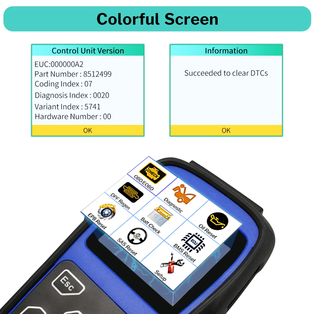 Deelife OBD2 сканер средство диагностики двигателя подушка безопасности ABS SRS масляный