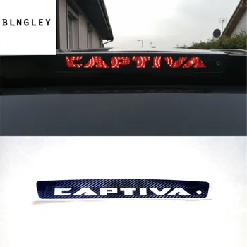 

1PC carbon fiber car stickers of High mounted stop lamp High brake lights for 2012-2016 Chevrolet Chevy Captiva car accessories