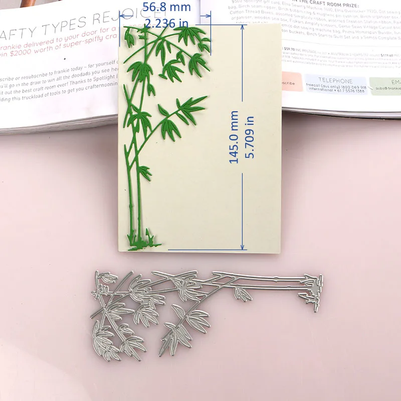 

DUOFEN METAL CUTTING DIES bamboo border for DIY papercraft projects Scrapbook Paper Album 2020 new