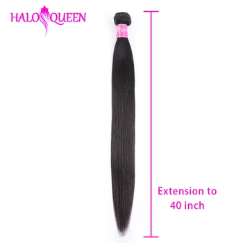 

HALOQUEEN Remy Hair Bundles Straight Raw Indian Bundles Hair 40 inch Bundles Human Hair Extension Wholesale Weaving Bundles