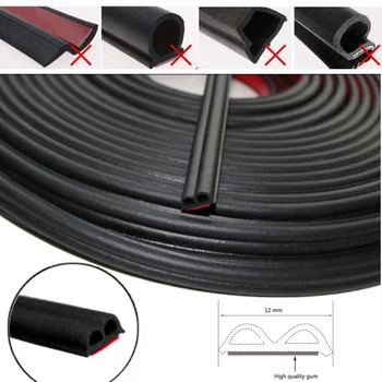 

B Shape Car Door Seal Strip Sound Insulation For The Car B Type 3M Door Sealing Strips Auto Rubber Seals