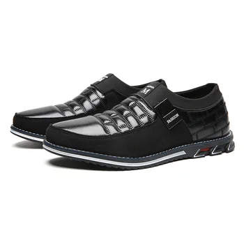 

Mens Loafers Moccasins Breathable Slip On Plush Lace Up Driving Shoes Size 38-48 England Split Leather Men Casual Shoes Brand