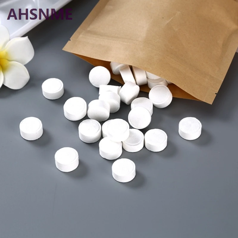 AHSNME 100PCS/LOT Mini Portable Face Care Cotton Compressed Towel For Outdoor Travel Health Sports Fishing BBQ Towel 4