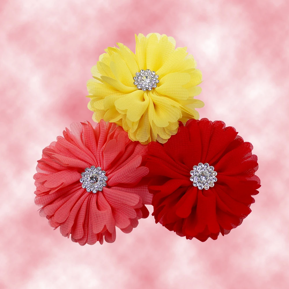 100pcs Spring Dog Accessories Slidable Pet Dog Bowties Flower -Collar  Daminond Dog Bowtie Small Dog Bow Tie Collar Charms 6