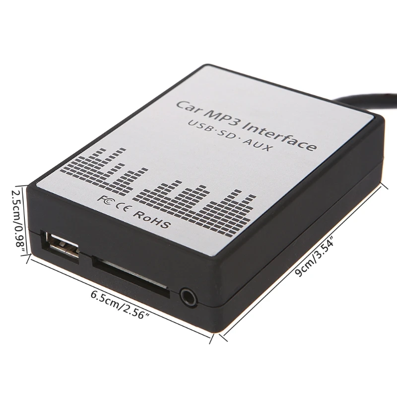 USB SD AUX Автомобильный MP3 музыкальный радио цифровой cd-чейнджер адаптер для Renault 8pin Clio
