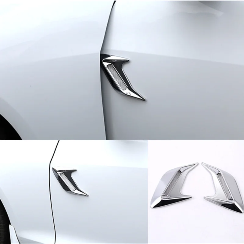

Car Side Flow Vent Fender Simulation Shark Gills Side Vent For Renault Kaptur Koleos Megane Latitude Kadjar Kwid Clio Twingo