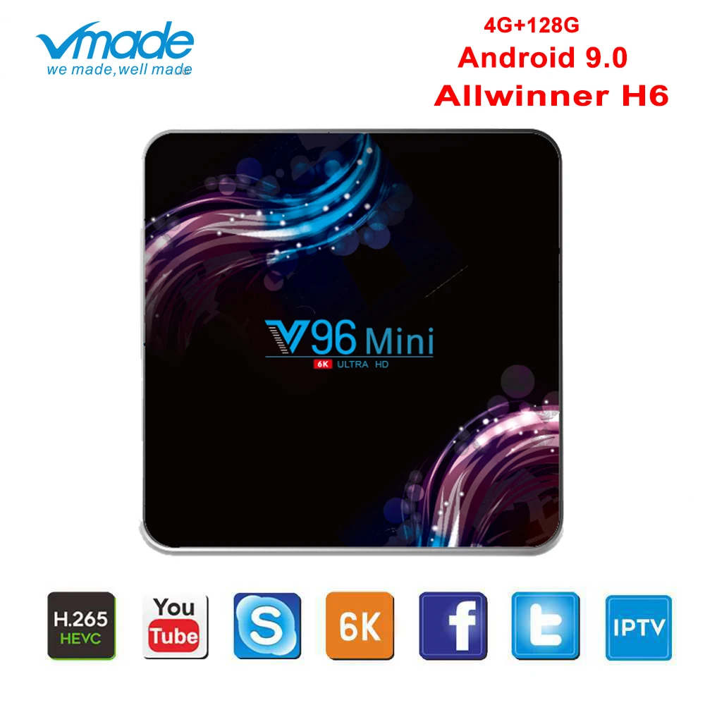 

Android 9.0 4G 128G TV BOX 6K Youtube Google Assistant 3D Video TV receiver Wifi Bluetooth TV Box Play Store Smart Set top Box