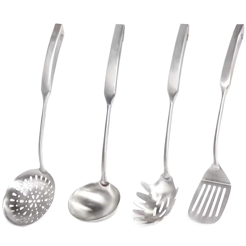 

Elk 4 Kitchen Utensils Kitchen Utensils Kitchen Utensils Stainless Steel Ladle Set 304, Spatula, Drain Spoon, Spaghetti Spoon