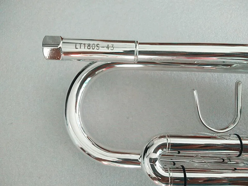 Trumpet High quality Trumpet LT180S-43 silver Plated Musical instruments Super Professional performance pin
