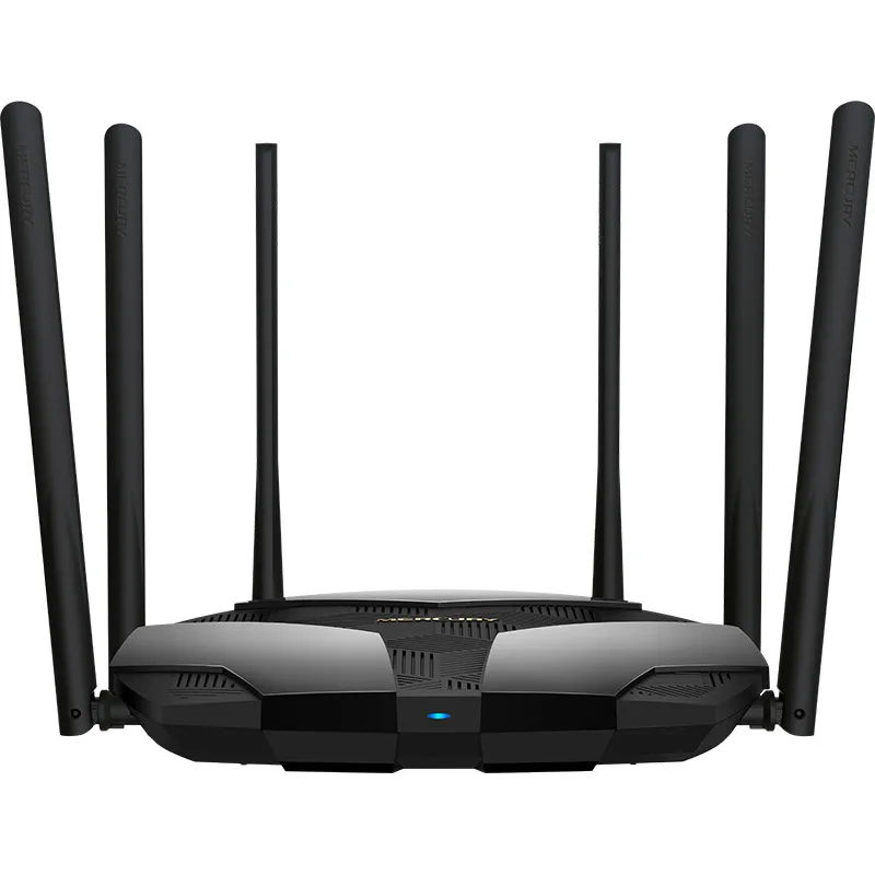 

Mercury D196G Full Gigabit Port 6 Double-frequency Antenna 5G Router Household Wireless High-Speed Wall WiFi Fiber