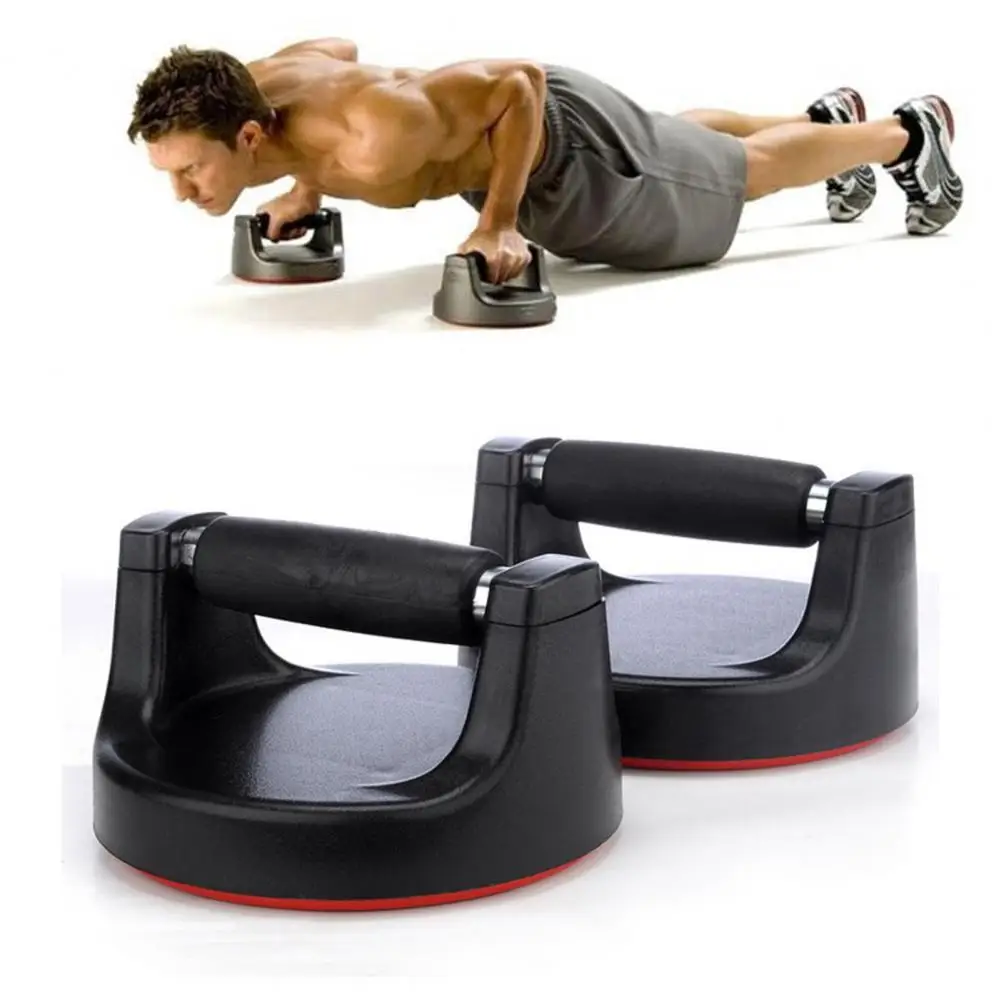 2Pcs Push Up Bars Round Antiskid Durable 360 Degree Rotation Press-up Stand for Exercise Body Building Fitness Equipment