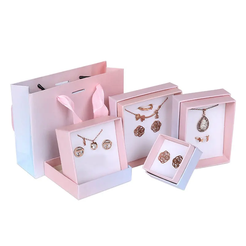 

1PC Jewelry Gift Box Classic Simple Bracelet Box Jewelry Accessories Storage Gradient Sweet Gift Ring Case Christmas Surprise