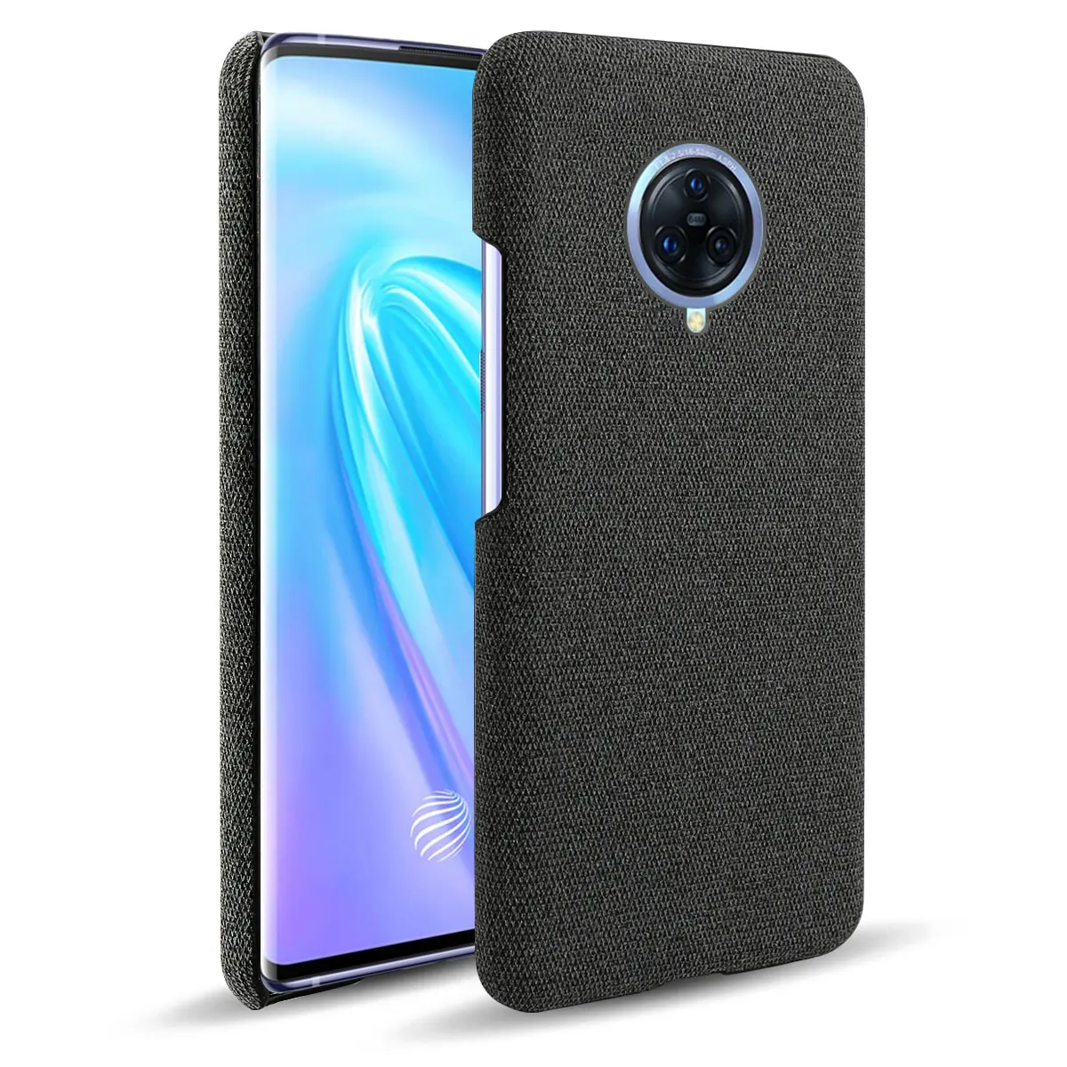 Vivo Nex3 простой тканевый чехол-накладка для Vivo Nex 3 Hybrid Clothes Жесткий ПК держатель для карт задняя крышка