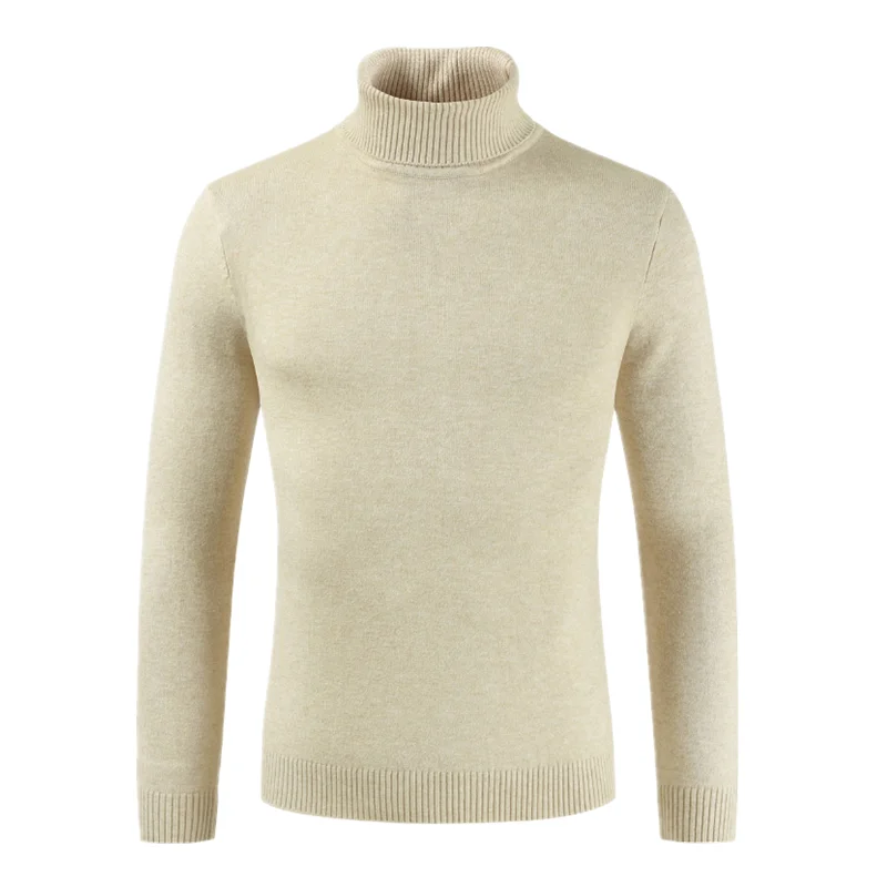 NEGIZBER 2019 Winter Clothes Men Sweater Solid Slim Fit Cashmere Turtleneck Men Casual Warm Sweater Mens Turtleneck Pullover