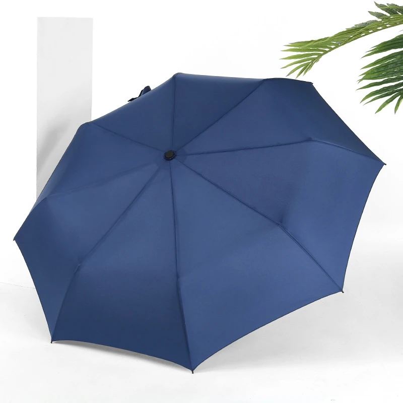Водонепроницаемый полностью автоматический зонт от дождя для женщин и мужчин 3 складной светильник и прочный супер сильный Зонты Дети Дождливый Солнечный