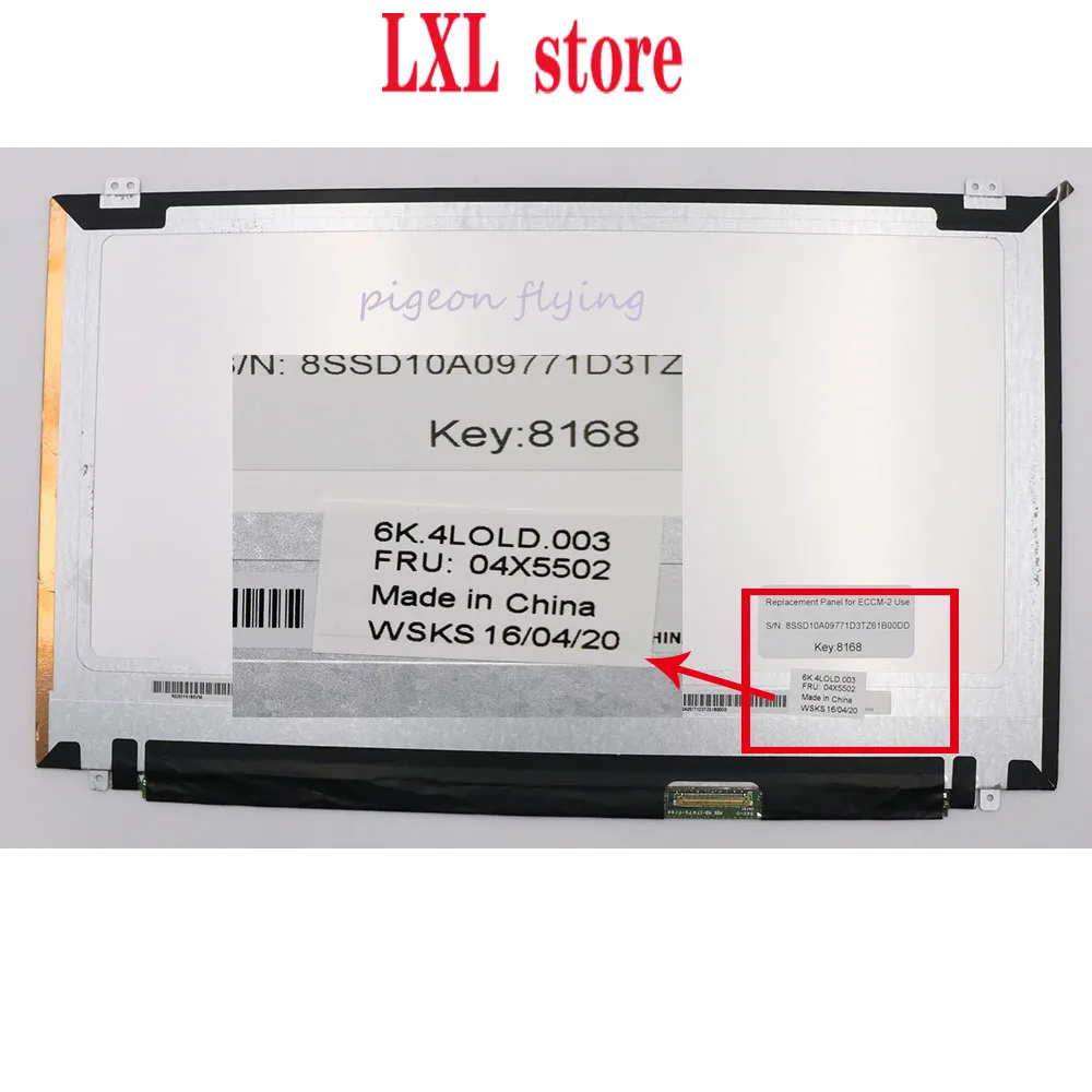 6K. 4lad. 003 для ноутбука Thinkpad 20EF 20EG W541 ЖК-экран 15," FHD++(2880*1620) с цветным сенсором EDP 40pin FRU 04X5502 A