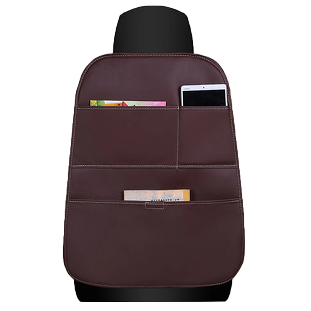 dropshipping Car Seat Back Cover Mat Protector Anti-kick Pad Waterproof Storage Pockets Accessories OE88