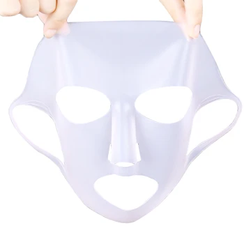 

efero Silicone Unisex Face Mask Sheet Mask Anti-off Mask Ear Fixed Prevent Essence Evaporating Reusable Face Mask