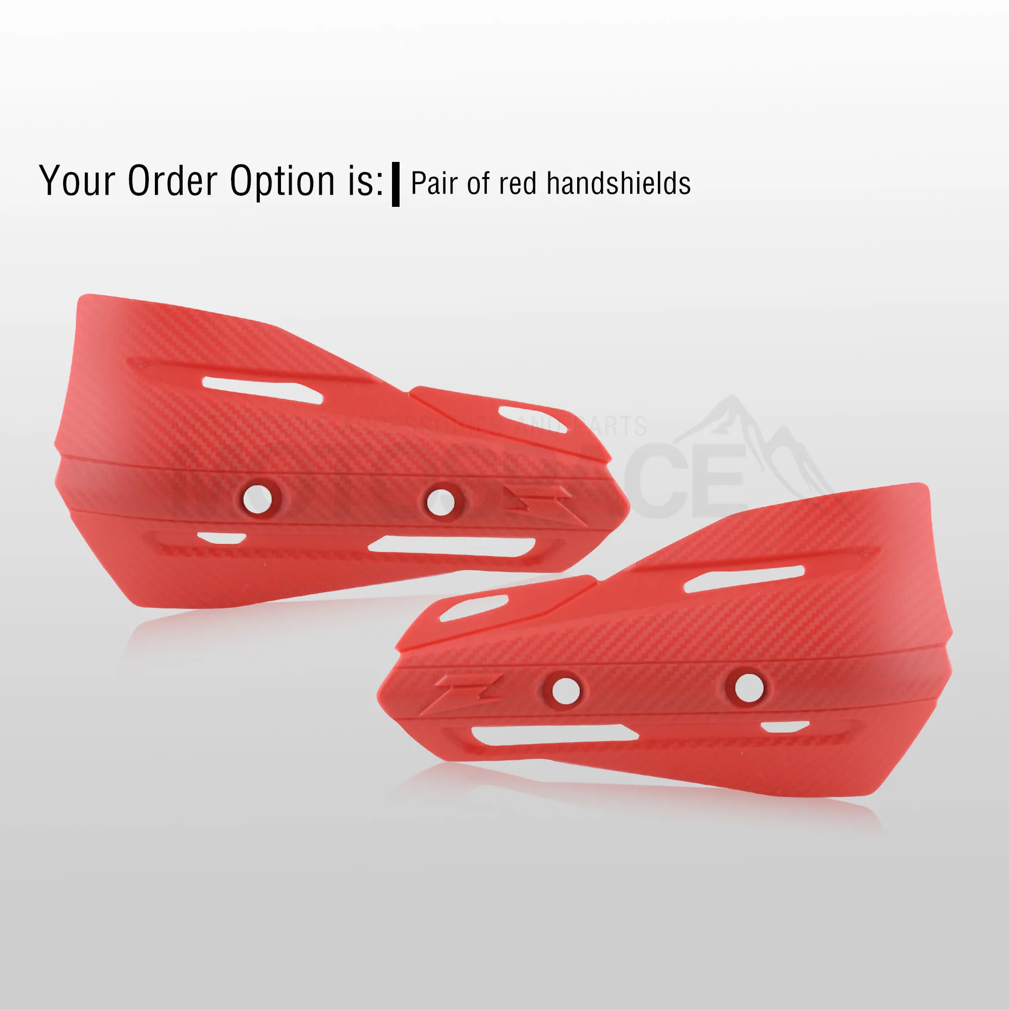 Spacemotors P-ZETA Pro рукавицы для мотоцикла подходят для 7/" 22 мм Handlebar1-1/8 28 мм жир бар CR XR YZ WR EX TTR CRF WRF EXC DRZ - Цвет: Red handshields