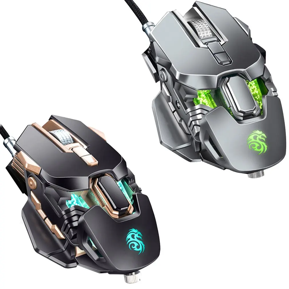 Wired Gaming Mouse Free Drive Gun Dual Mode Wired Mouse Video Game Competitive Pressure Gun Wired Mouse