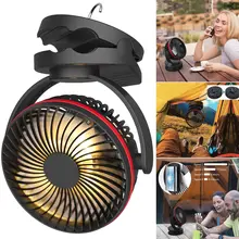 Фонарь для кемпинга, вентилятор, светильник с подвесным крюком, 4 скорости, тихий ветровой вентилятор для палатки, аварийный WWO66