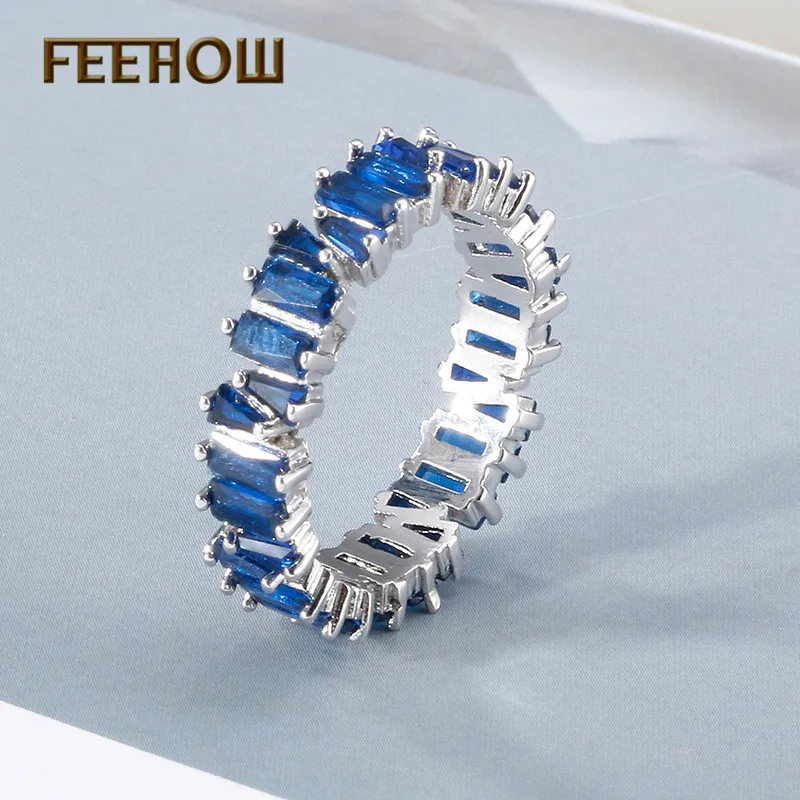 Женское Обручальное Кольцо FEEHOW роскошное обручальное кольцо с полностью