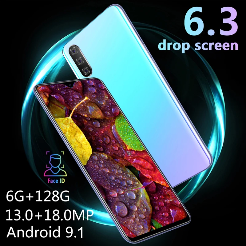 Мобильный телефон A9S MTK6595 3G 6 ГБ + 128 Гб камера 13 МП 18 смартфон 3 дюйма FHD 1080*2320 3800 мАч