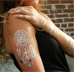 Water-proof Body Art Temporary Tattoo Stickers Bronzing Tattoo Stickers