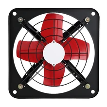 Свежий Воздух вытяжной вентилятор бытовой ванная комната склад большой ветер вентилятор Высокая эффективность черный