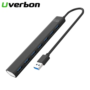 

7-In-1 USB3 .0 Hub USB 3.0 to Multi USB 3.0 Adapter Dock High Speed 5GBPS Card Reader Power Delivery Multifunction HUB Adapter