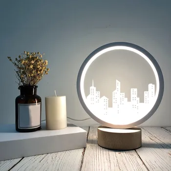 

Creative Craft Decoration Wooden Lamp Led Light Night Light Table Lamp