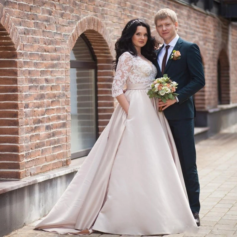 White-Ivory-Wedding-Dresses-2019-Long-Sleeve-Lace-Appliques-Wedding-Gowns-Vestido-de-Noiva-Longo-Custom