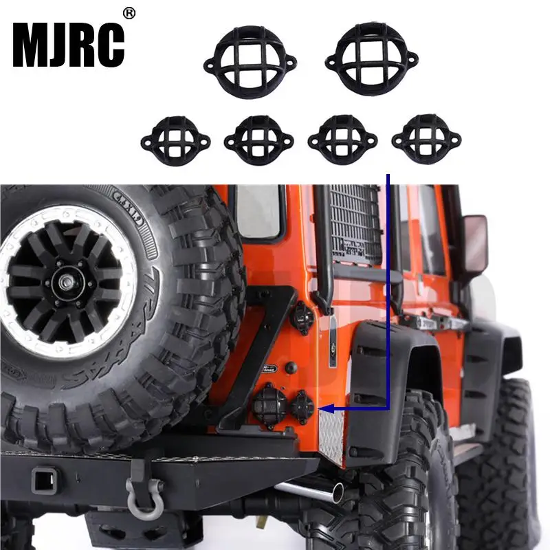 MJRC ABS Защитный абажур настольной лампы для 1/10 Rc Гусеничный автомобиль гвардии Traxxas Trx4 TRX-4 задняя крышка лампы Реверсивный светильник Защитная крышка